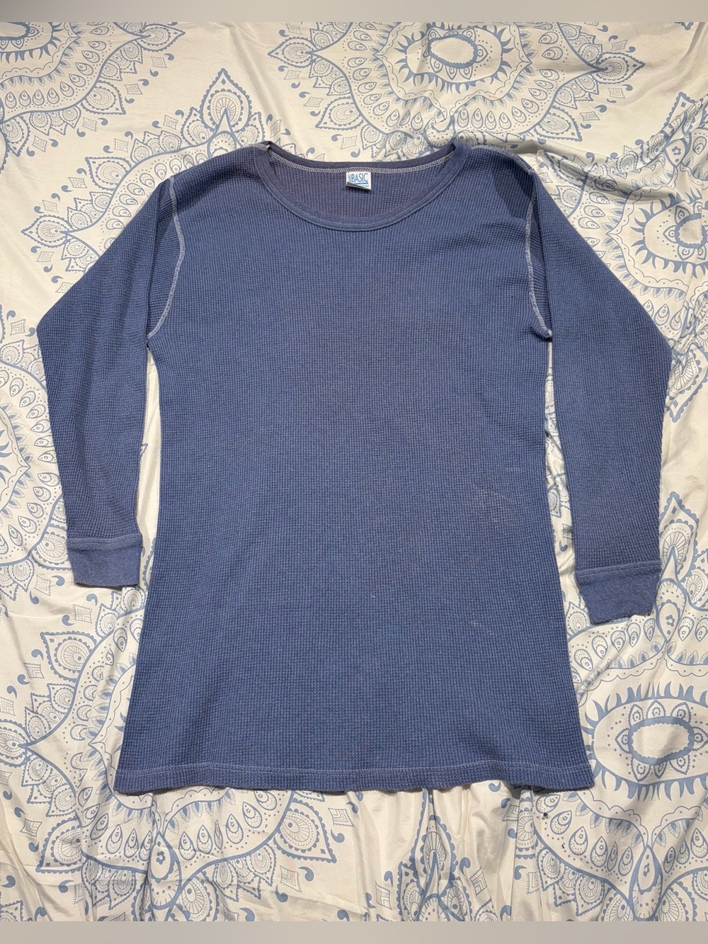 Vintage Blank Waffle Knit Shirt